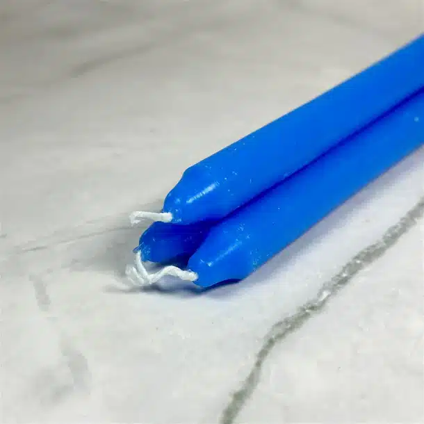 Bougie teintée Bleu – Image 3