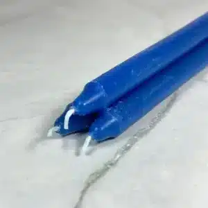 Bougie teintée Bleu foncé - Lot x3