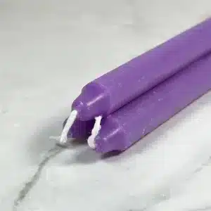 Bougie teintée Violet - Lot x3