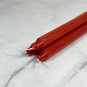 Bougie teintée Rouge - Lot x3
