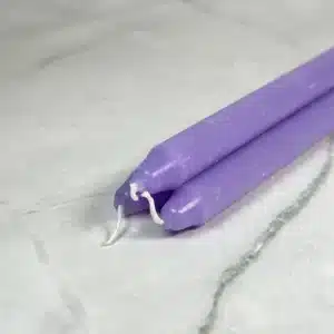 Bougie teintée Lila - Lot x3